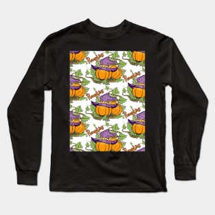 Pumpkins Pattern Art Long Sleeve T-Shirt